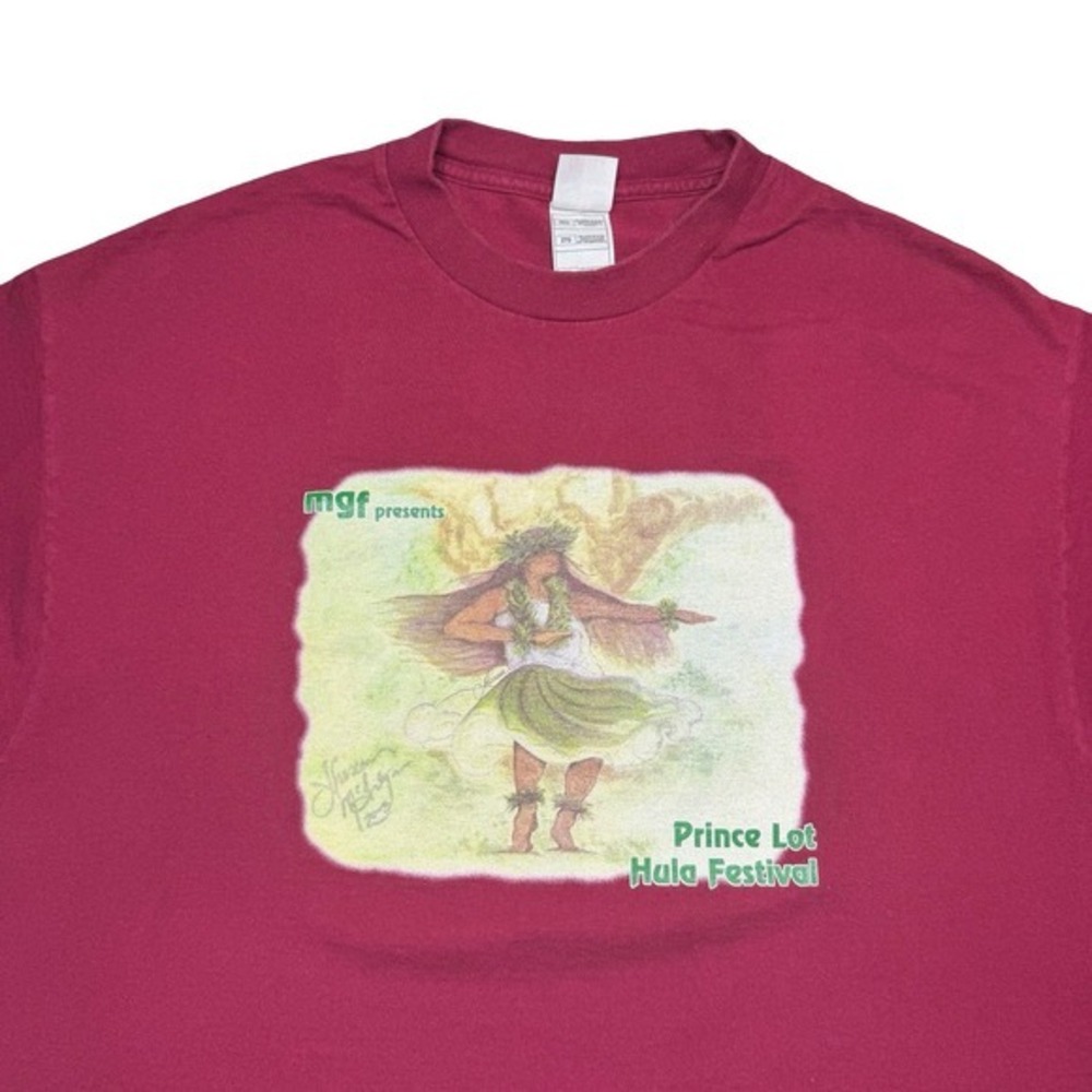 Vintage Hawaii Prince Lot Hula Festival Moanalua Gardens Foundation shirt